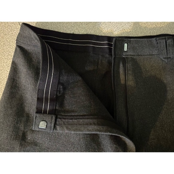 Dublin Sz 34x27 Equestrian Riding Pants Breeches Gray Stretch Horse Black Inners - Picture 3 of 9